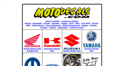 Desktop Screenshot of motodecals.com